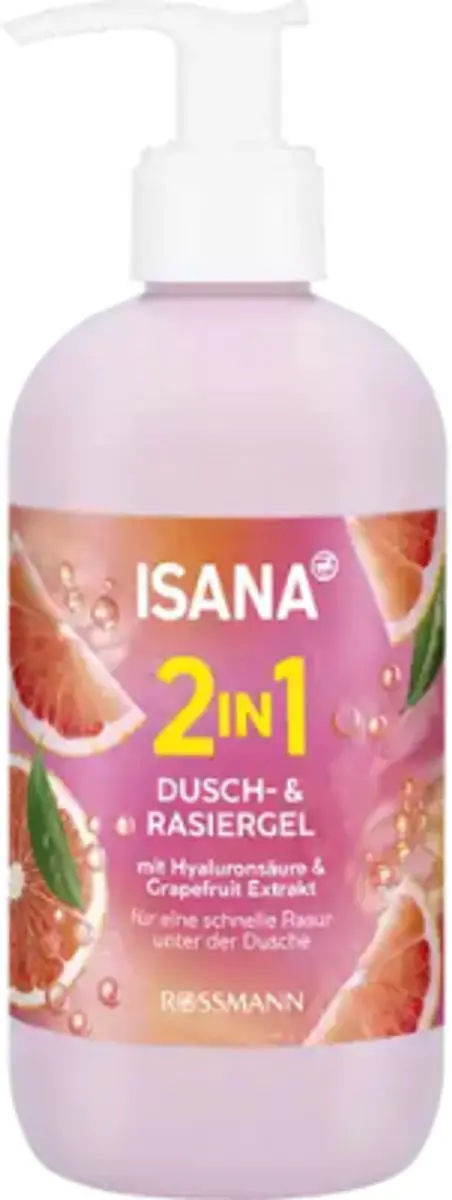 Isana 2in1 Douche- en Scheergel 300ml