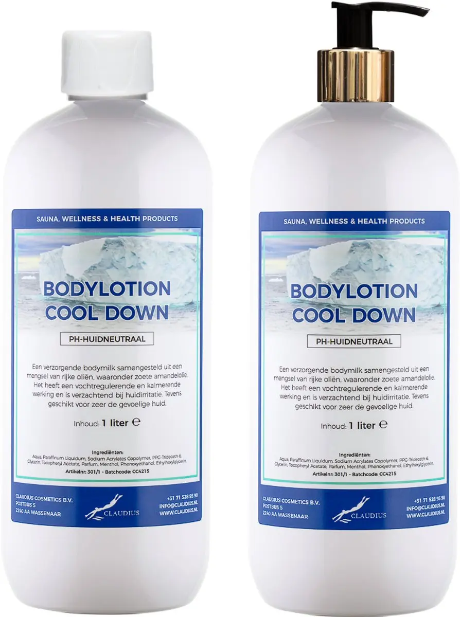 Splashbox Cosmetics Bodylotion Cool Down 2 Liter - 2 Stuks