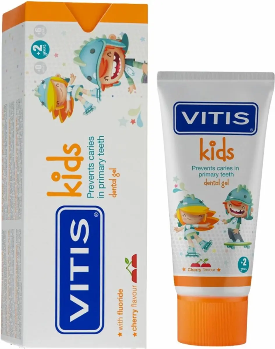 Vitis Tandpasta Kids 6m+ - 3x50ml Voordeelverpakking