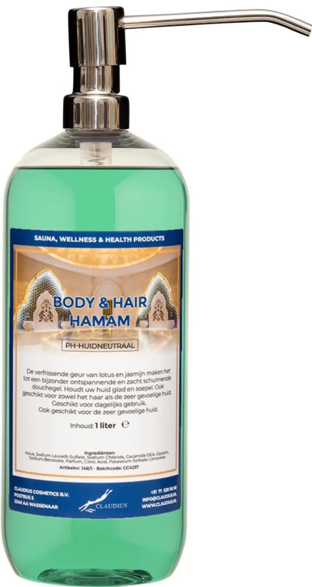 Splashbox Cosmetics Body & Hair Hamam 1L - RVS Pom