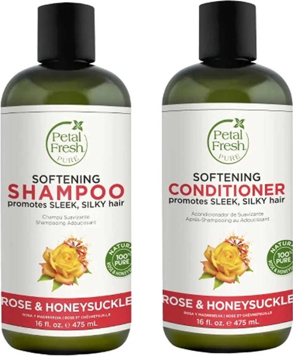 Petal Fresh Rose & Honeysuckle Shampoo + Conditioner 2x475ml