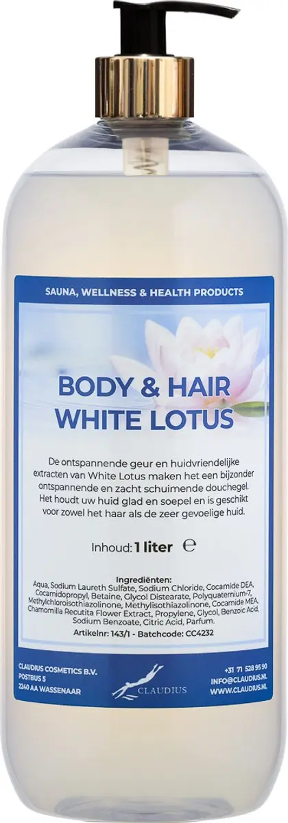 Splashbox Cosmetics Body & Hair White Lotus 1L