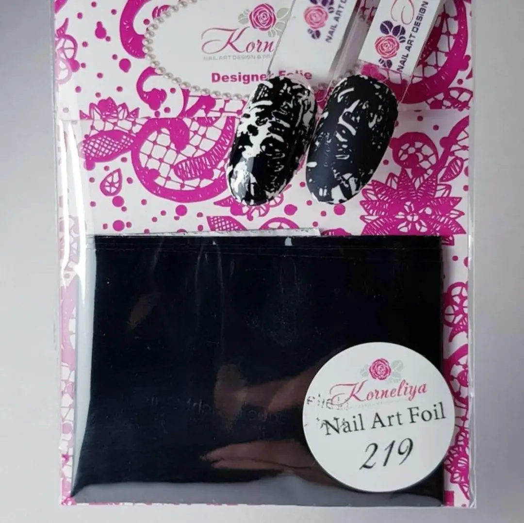 Korneliya Nailart Folie Mat Craquelé Zwart 219