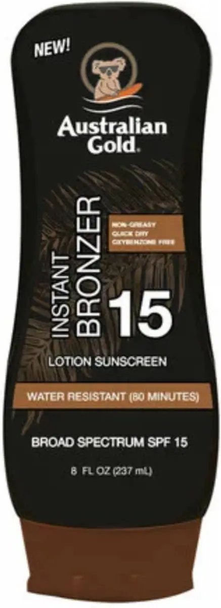Australian Gold SPF15 Zonnebrandlotion + Bronzer 237ml