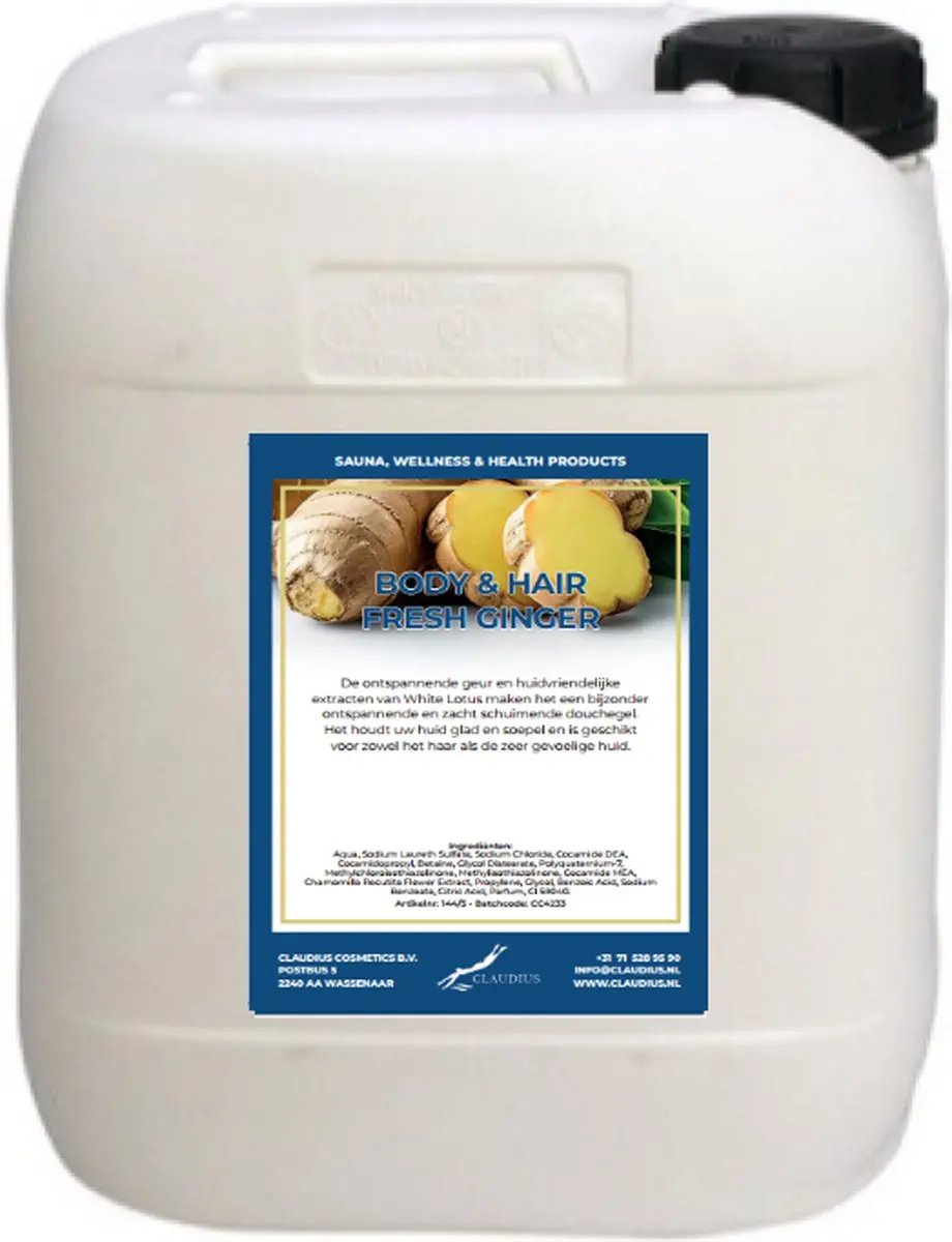 Splashbox Cosmetics Body & Hair Fresh Ginger 10L Navulling