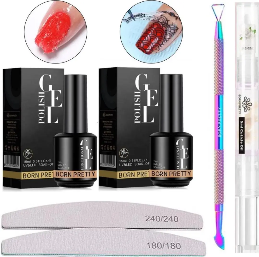 Born Pretty Gellakremover Set 2x15ml
