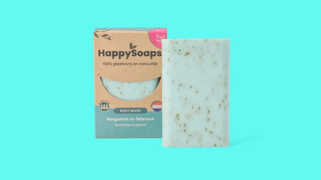 HappySoaps Bergamot & Wierook Body Wash Bar - 3x100g