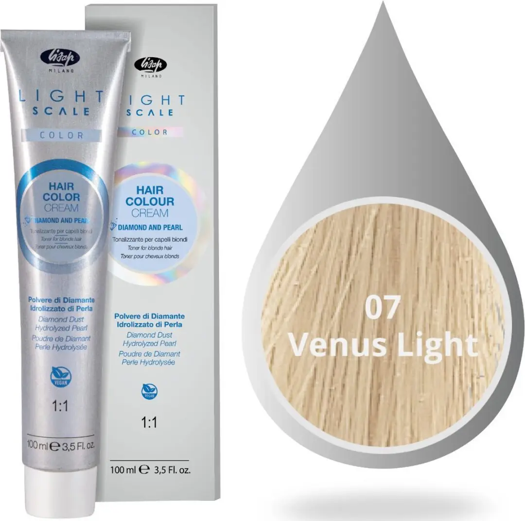 Lisap Light Scale Color 07 Venus Light Permanent Haarkleuring 100ml