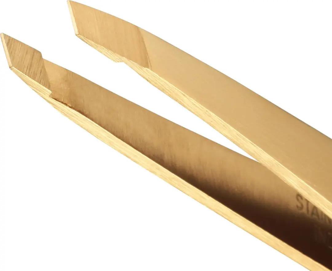 Tweezerman Studio Line Mini Slant Pincet - Goud
