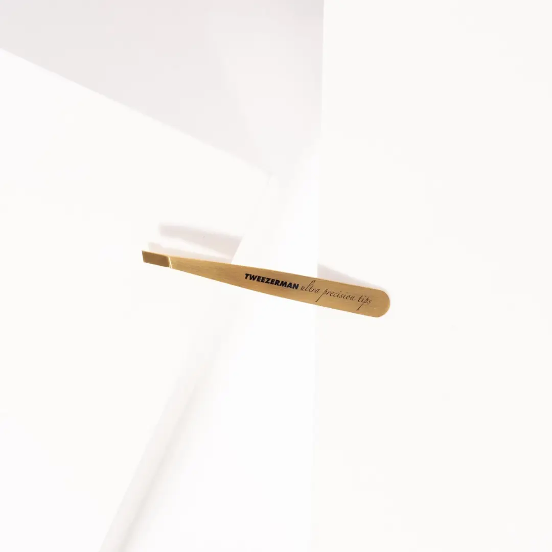 Tweezerman Studio Line Mini Slant Pincet - Goud