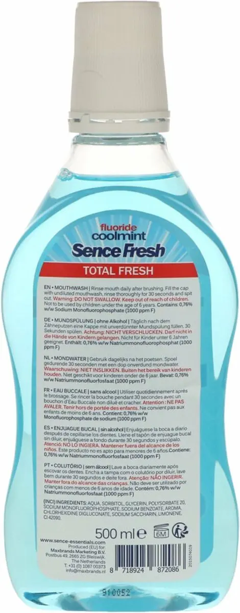 Sence Fresh Mondwater Coolmint 6x500ml