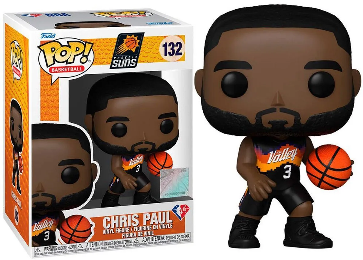 Funko POP NBA Phoenix Suns Chris Paul City Edition #132 - Zwart