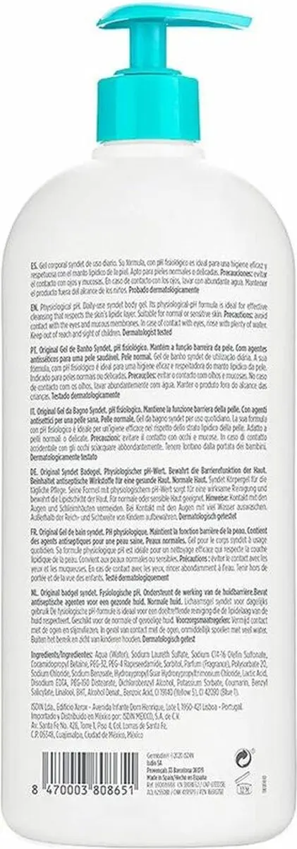 Isdin Germisdin Douchegel 1000ml - Zeepvrij