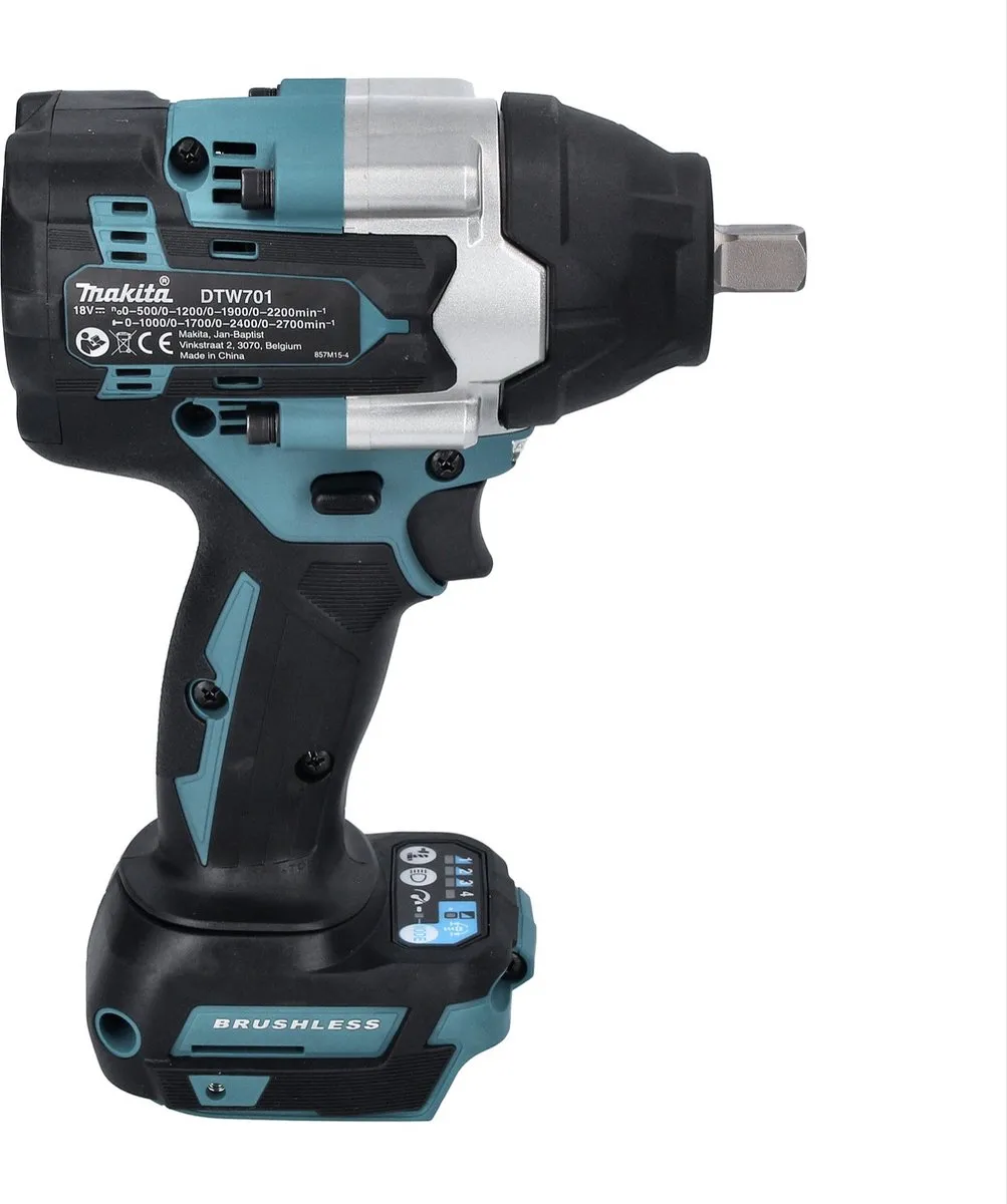 Makita DTW 701 RF1 Slagmoersleutel 18V 700Nm - 1x 3.0Ah Accu