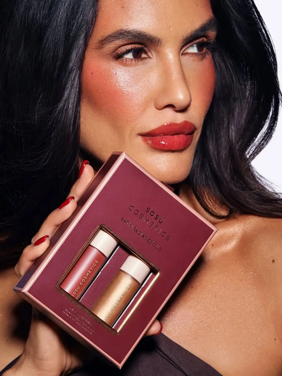Sosu Satin Radiance Duo Gift Set - Blush & Highlighter - 5 Stuks