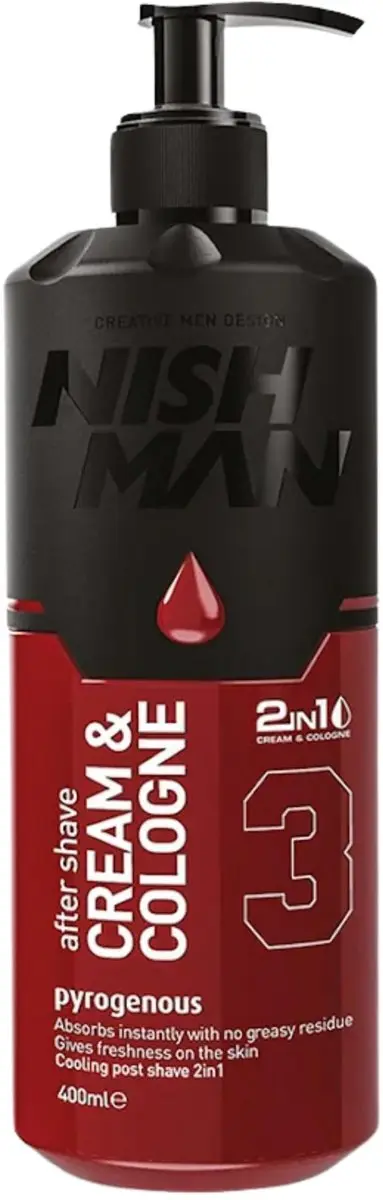 Nishman After Shave Cream Cologne 2-in-1 Nr. 03 Pyrogenous 400ml