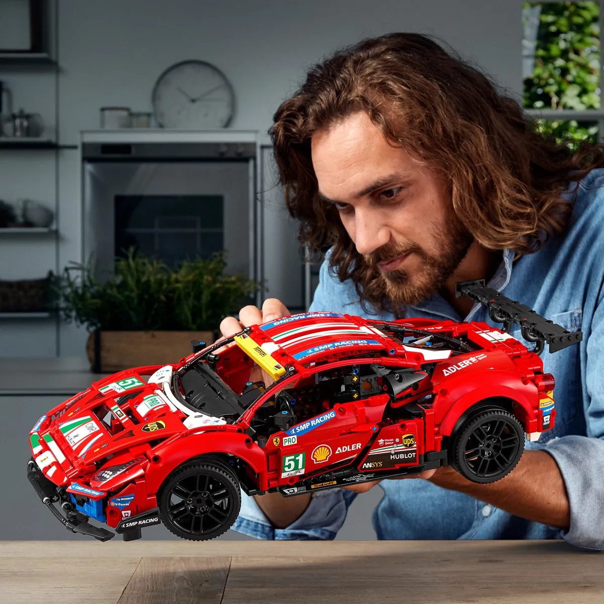 LEGO Technic Ferrari 488 GTE AF Corse #51 42125 - 564 Stukken - Rood