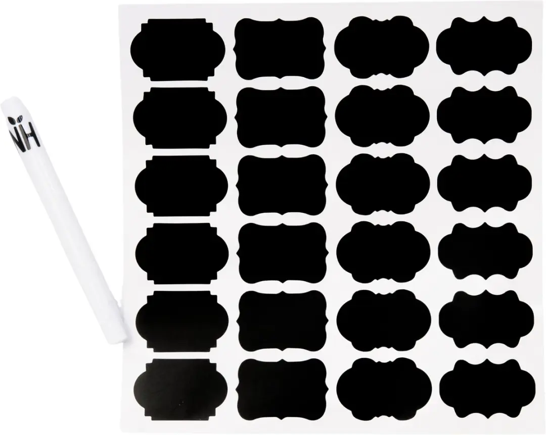 Natural Heroes Krijt Labels Vorm 1 - Set met stift