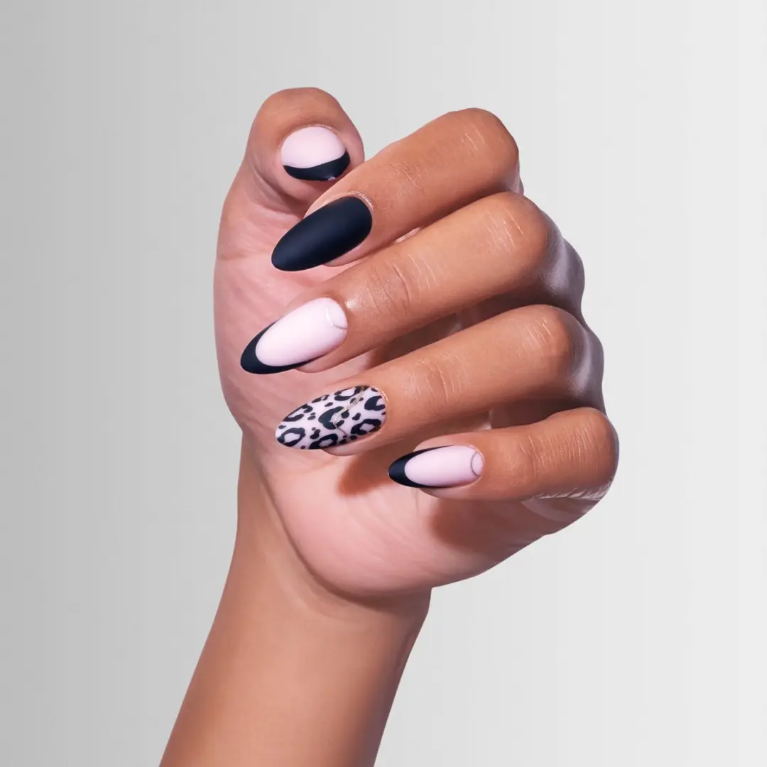 Artistic Nail Design Colourluxe Press On Tips I Dream Cheetah