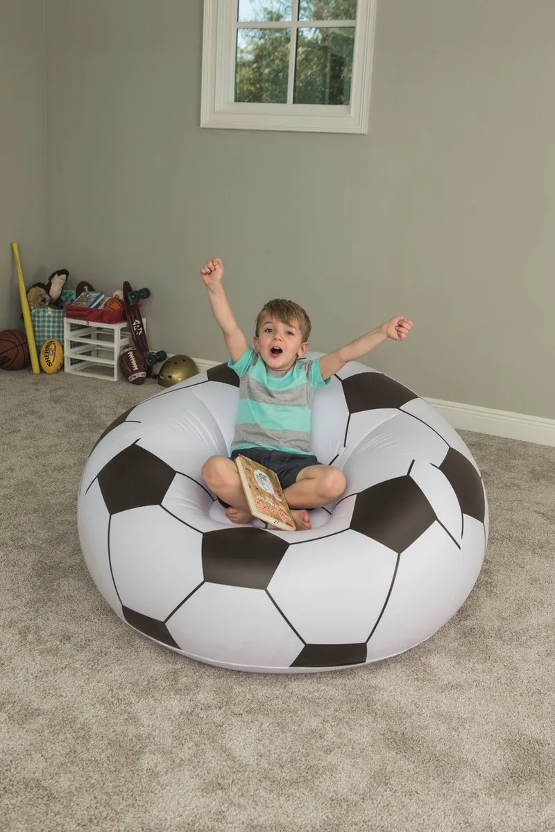 Bestway Voetbal Zitzak 10cm - Zwart