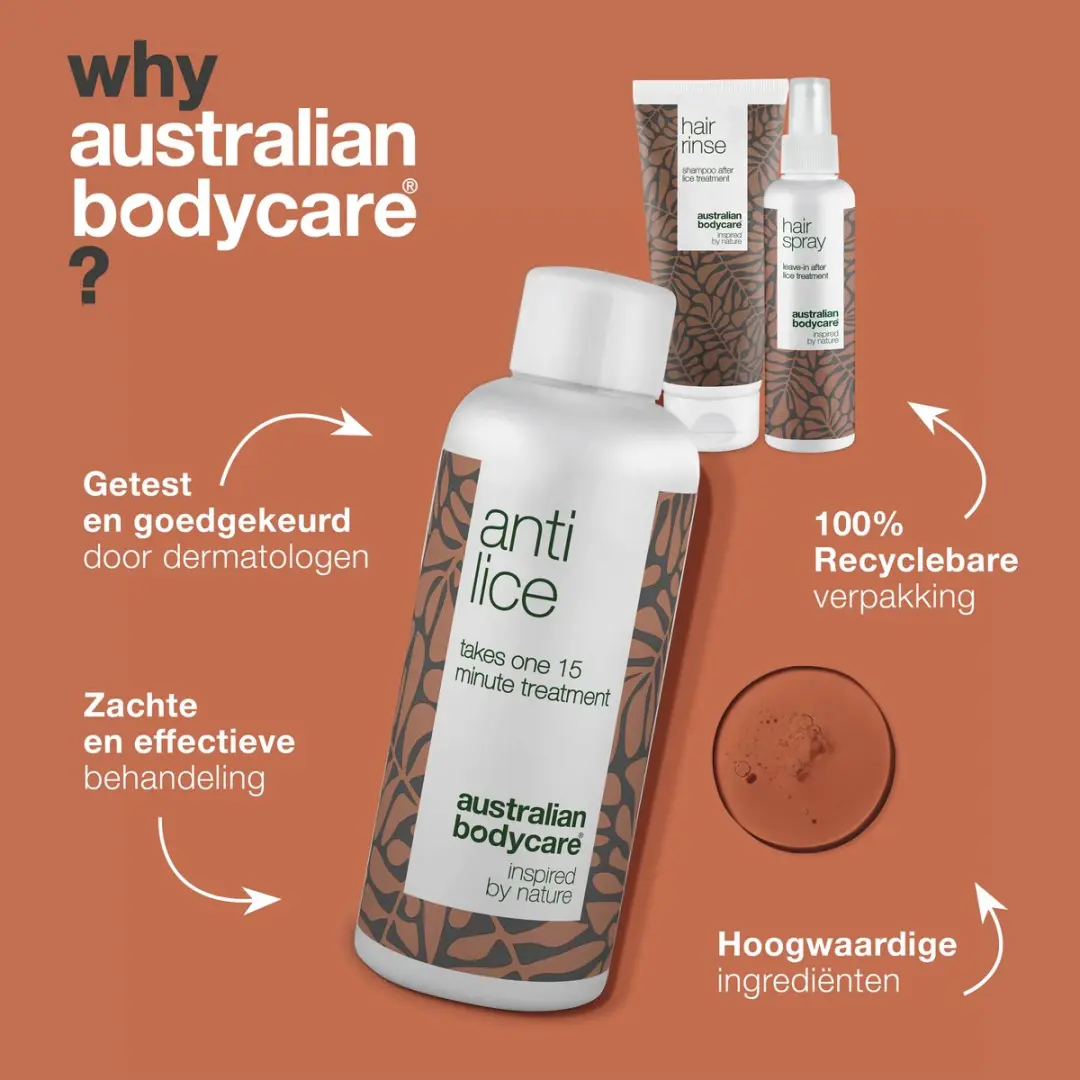 Australian Bodycare Hoofdluis Behandelingsset - 3x150ml