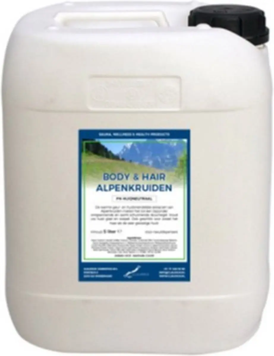 Splashbox Cosmetics Alpenkruiden Body & Hair 10L Navulling
