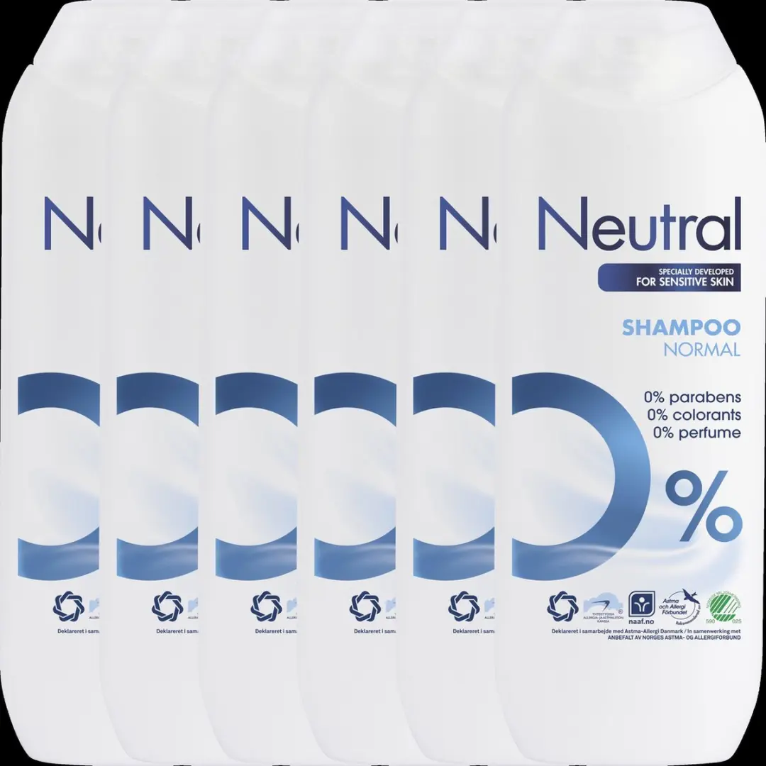 Neutral 0% Shampoo 250ml - 6 Stuks