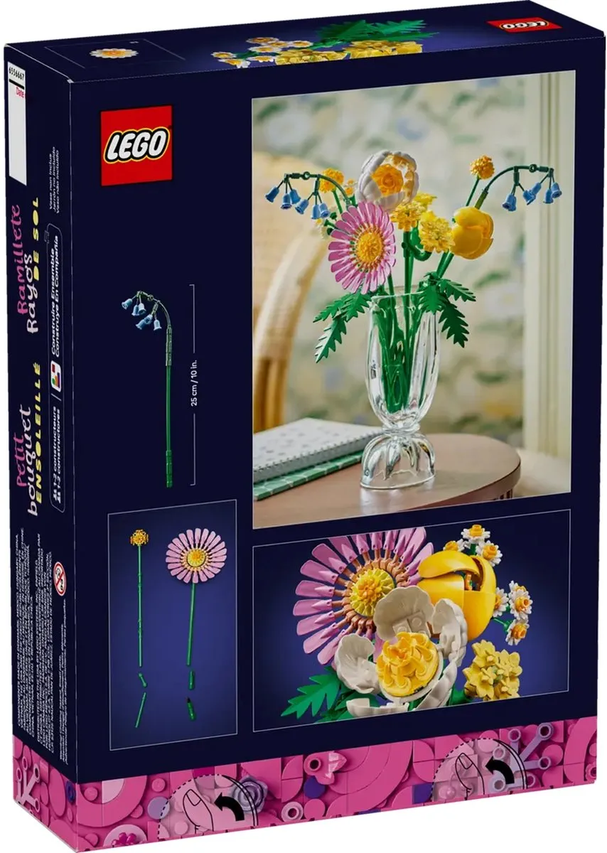 LEGO Botanicals Petite Sunny Bouquet 10347 - 373 Stukken - Multicolor - afbeelding 6 van 6
