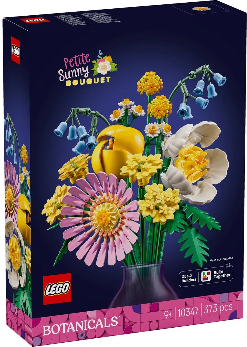 LEGO Botanicals Petite Sunny Bouquet 10347 - 373 Stukken - Multicolor
