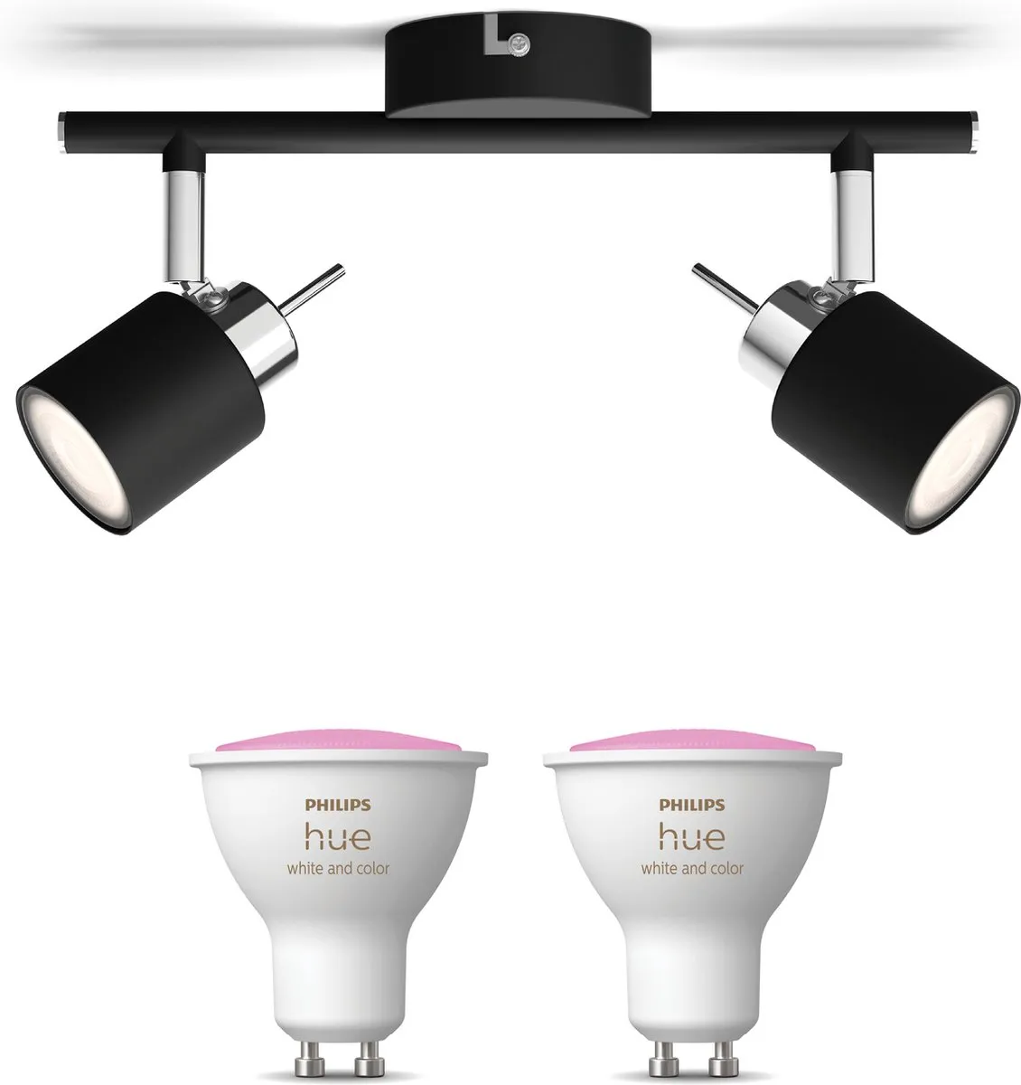 Philips Hue Meranti Opbouwspot Zwart