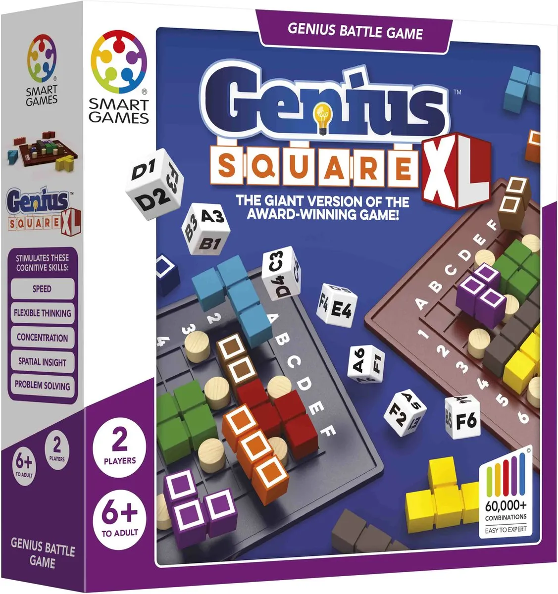 SmartGames Genius Square XL Puzzelspeelgoed - 2 Spelers