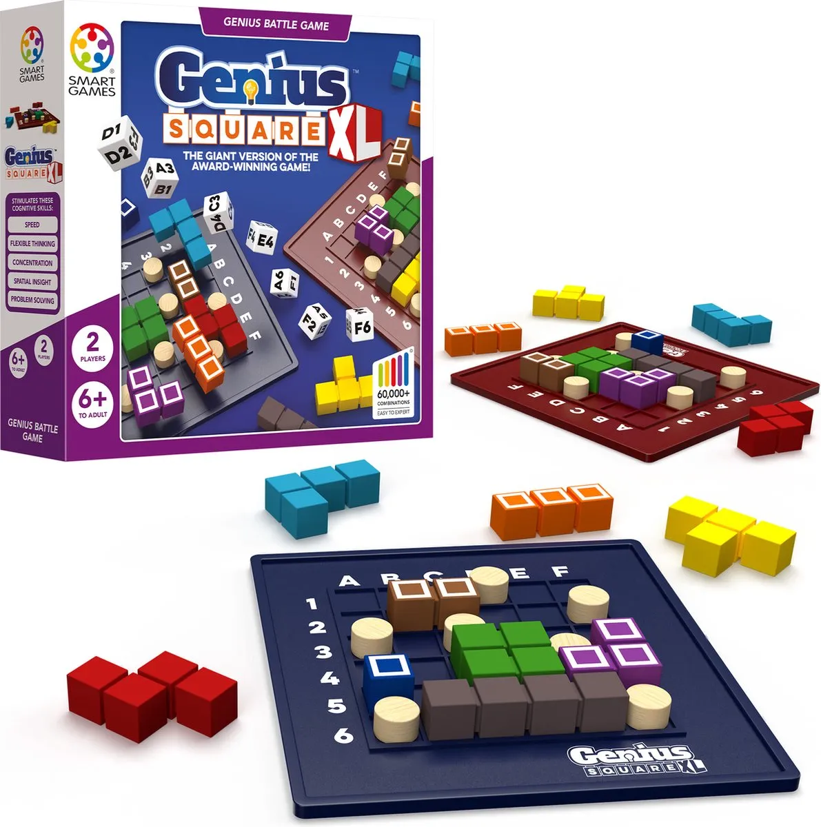 SmartGames Genius Square XL Puzzelspeelgoed - 2 Spelers