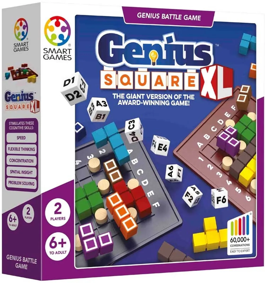 SmartGames Genius Square XL Puzzelspeelgoed - 2 Spelers