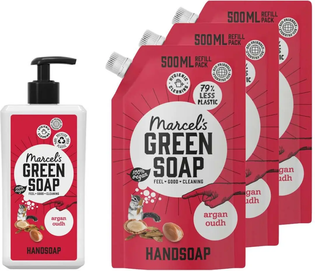 Marcel's Green Soap Argan & Oudh Handzeep