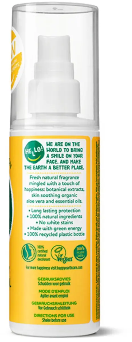 Happy Earth Jasmin Ho Wood Deodorant Spray 100ml