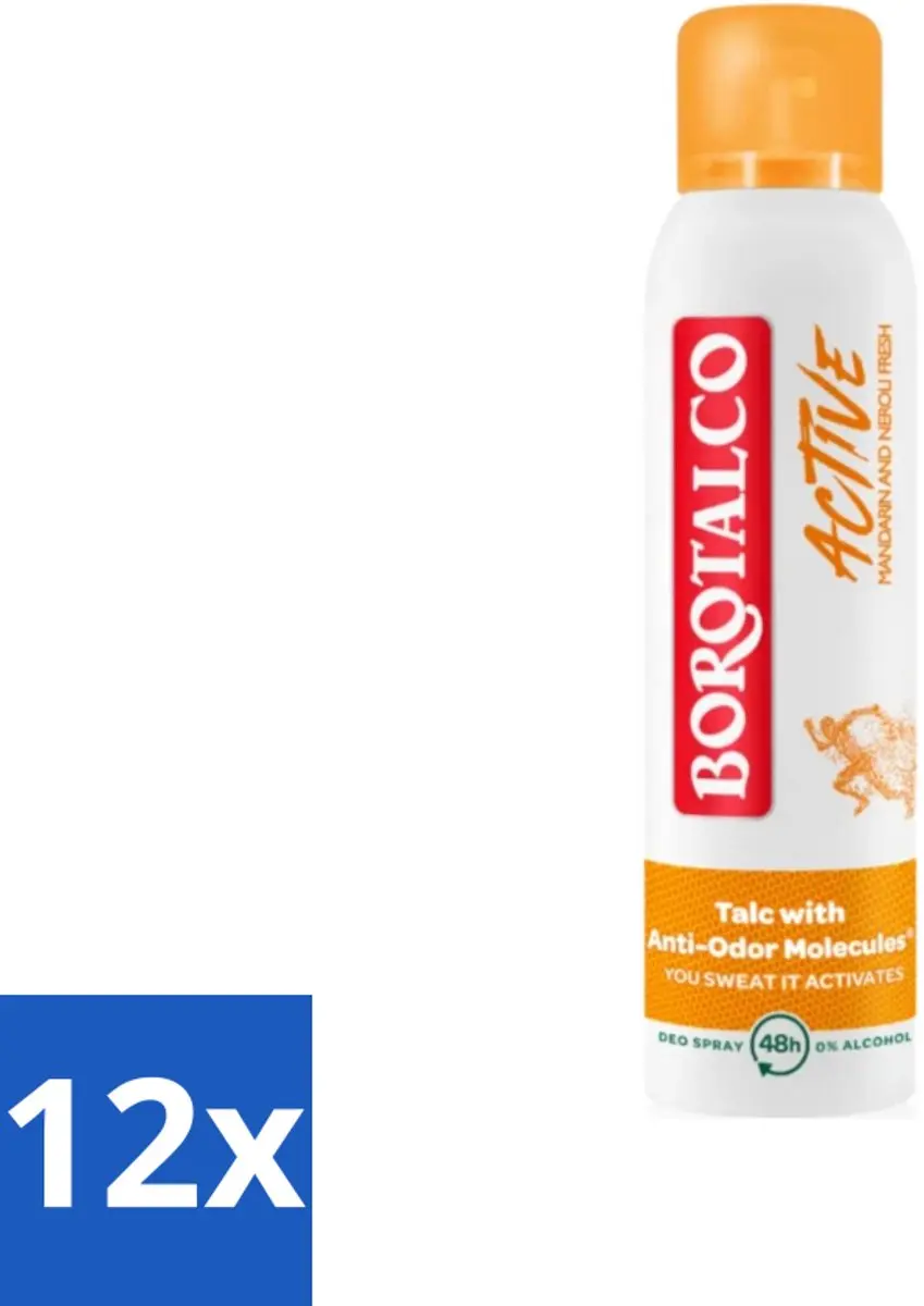 Borotalco Active Mandarin & Neroli Fresh Deodorant Spray 150ml