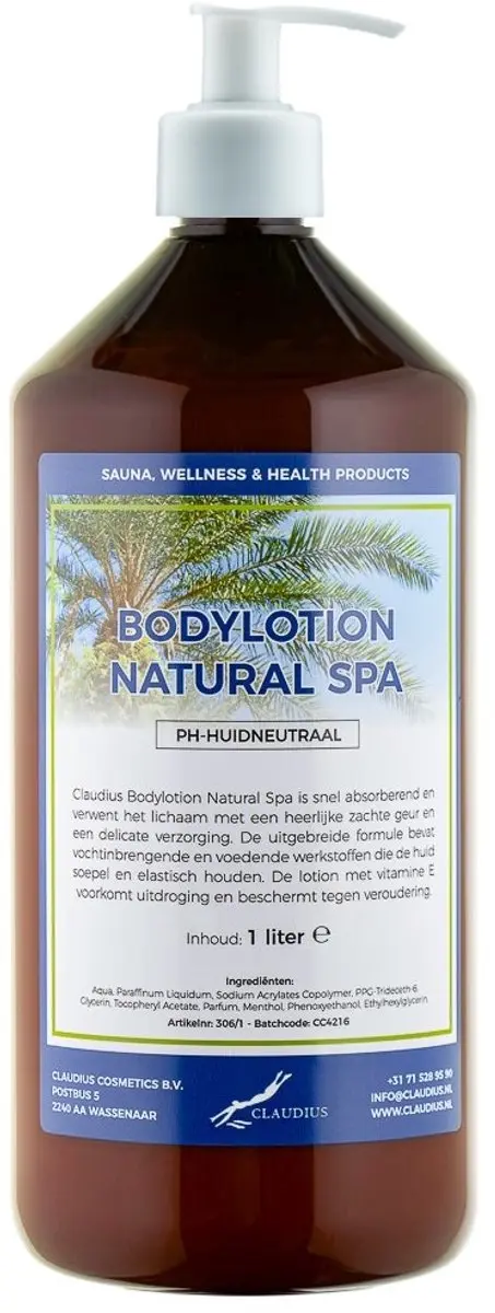Splashbox Cosmetics Bodylotion Natural Spa 1L