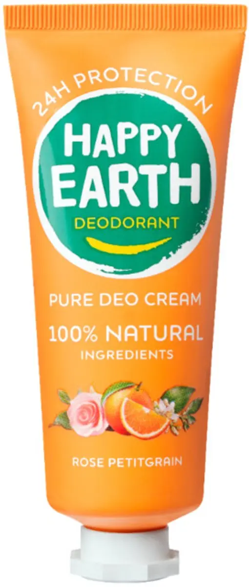 Happy Earth Deodorant Crème Rose Petitgrain 40ml
