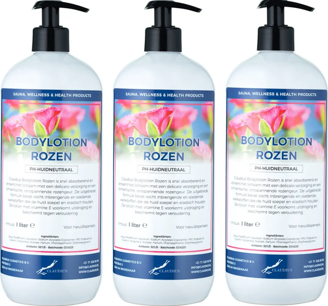 Splashbox Cosmetics Bodylotion Rozen 1L - 3 Stuks