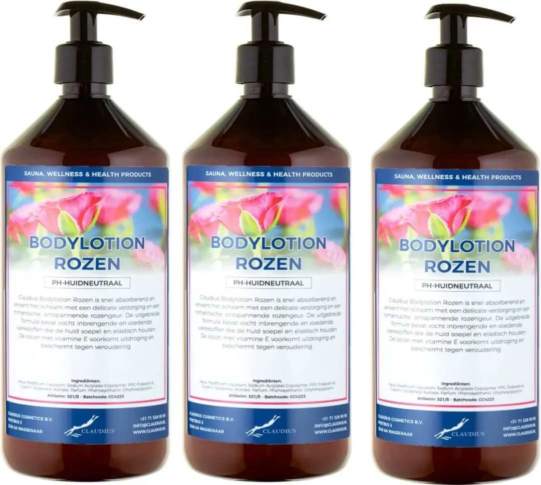 Splashbox Cosmetics Bodylotion Rozen 1L - 3 Stuks