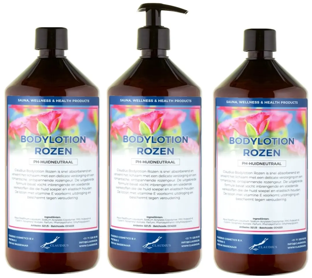 Splashbox Cosmetics Bodylotion Rozen 1L - 3 Stuks