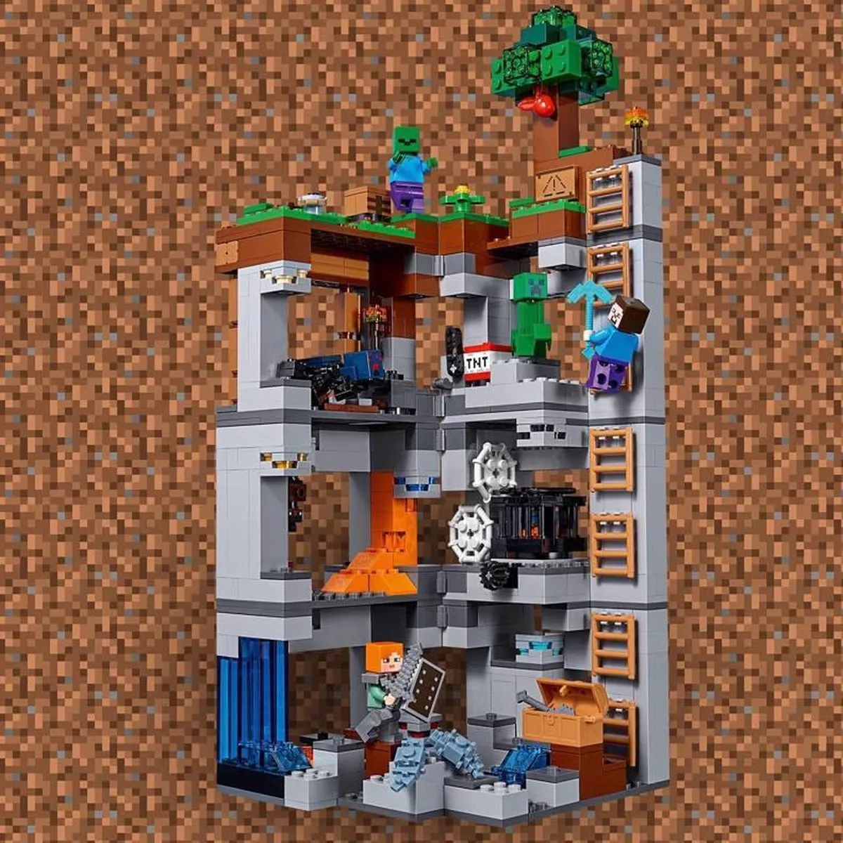 LEGO Minecraft Bedrock Avonturen 21147 - 644 Stenen - 2 Minifiguren - afbeelding 6 van 6