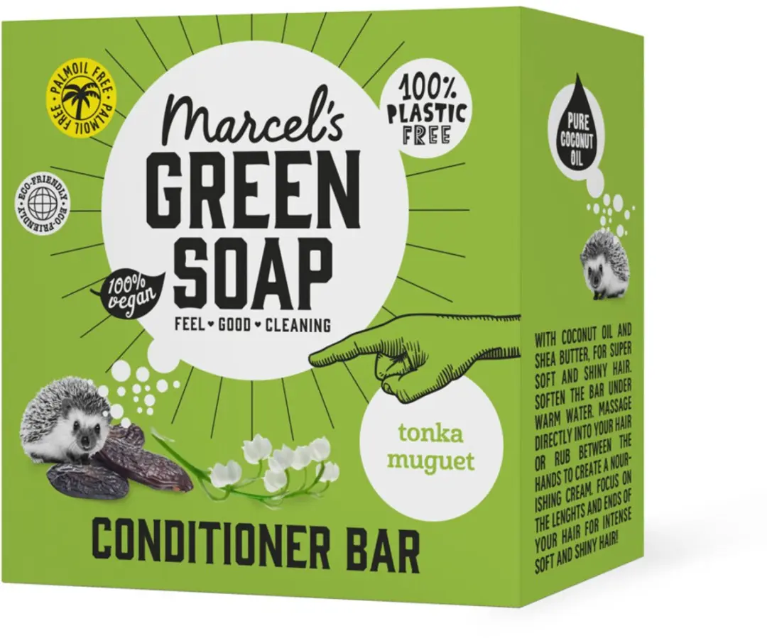 Marcel's Green Soap Conditioner Bar Tonka & Muguet 60g - 6 Stuks
