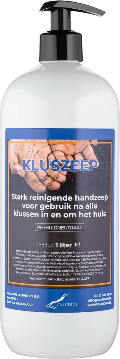 Splashbox Cosmetics Kluszeep 1L - met pomp