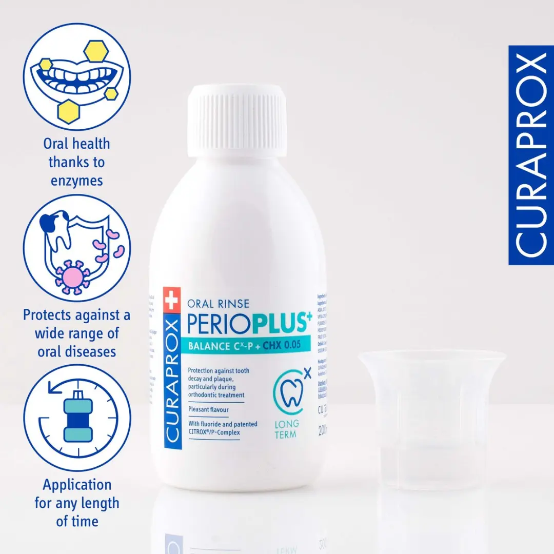 Curaprox Perio Plus+ Balance Mondspoeling 0,05% CHX 200ml