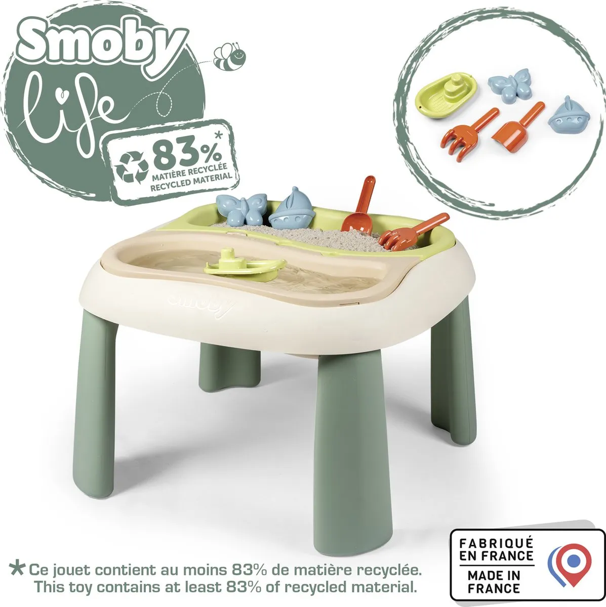 Smoby - Smoby Life - Zand en watertafel - Accessoires - Vanaf 18m.