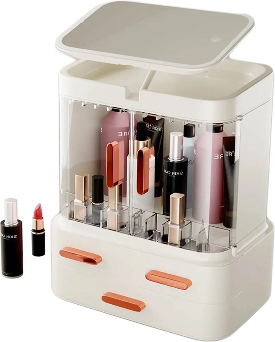 Guardian Beauty Make-up Organisator 3021 - Creme - 2 Lades