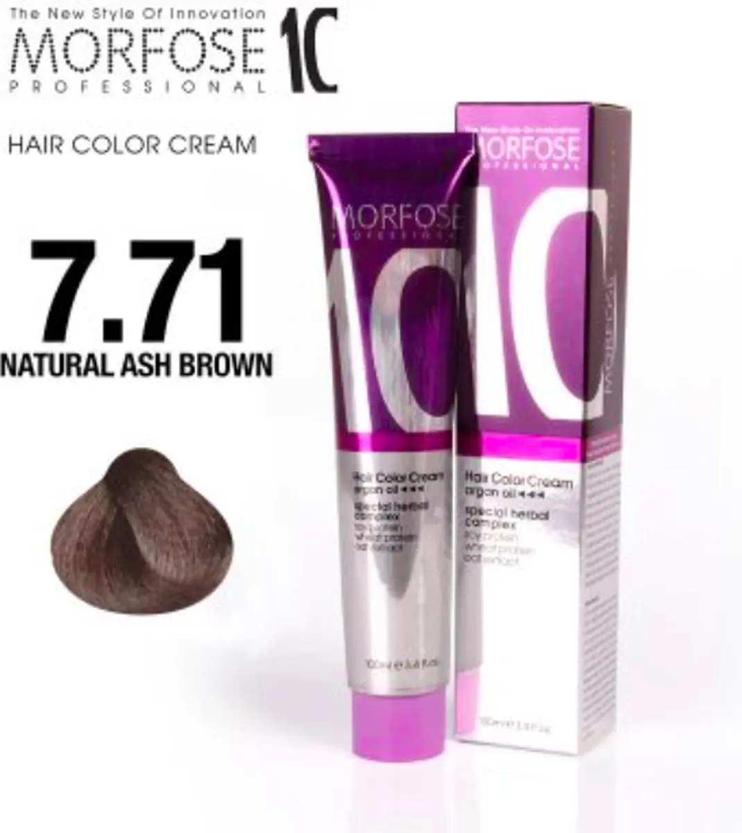 Morfose Color Cream Haarverf 7.71 Natural Ash Brown 100ml