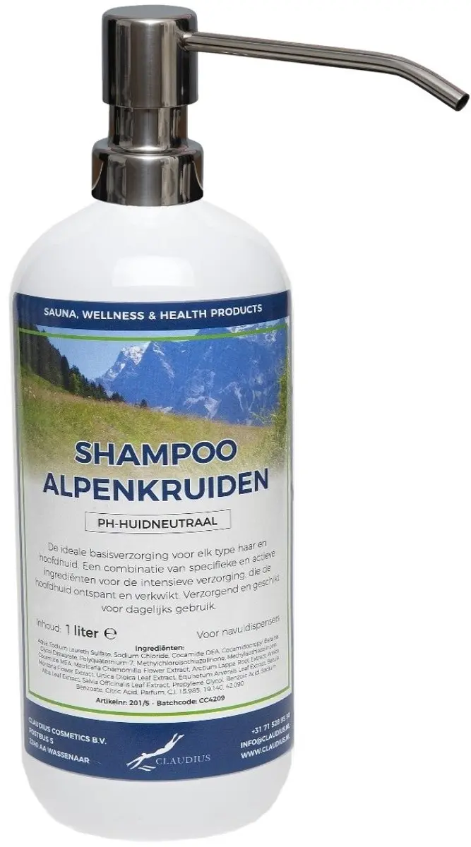 Splashbox Cosmetics Alpenkruiden Shampoo 1L