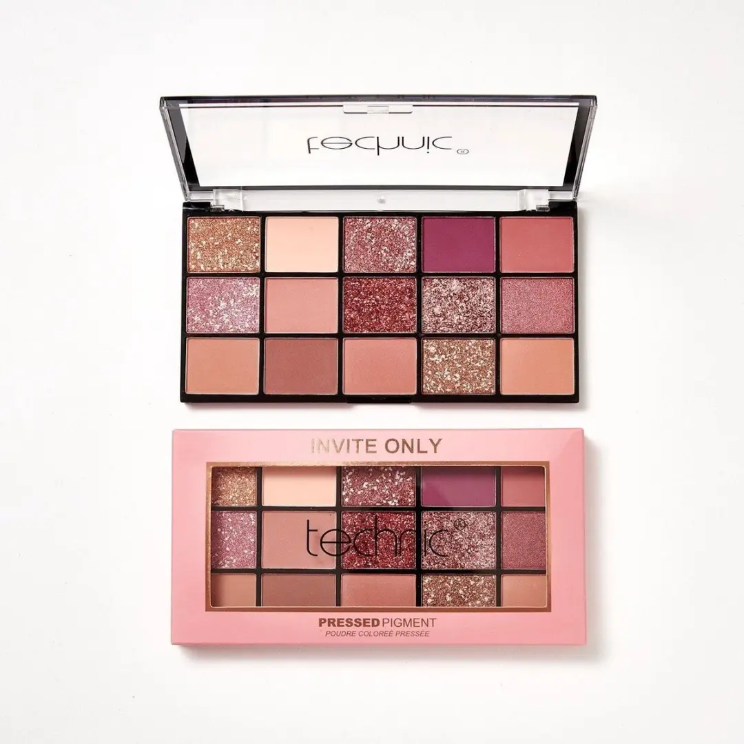 Technic Pressed Pigment Oogschaduw Palette Invite Only - 15 Stuks